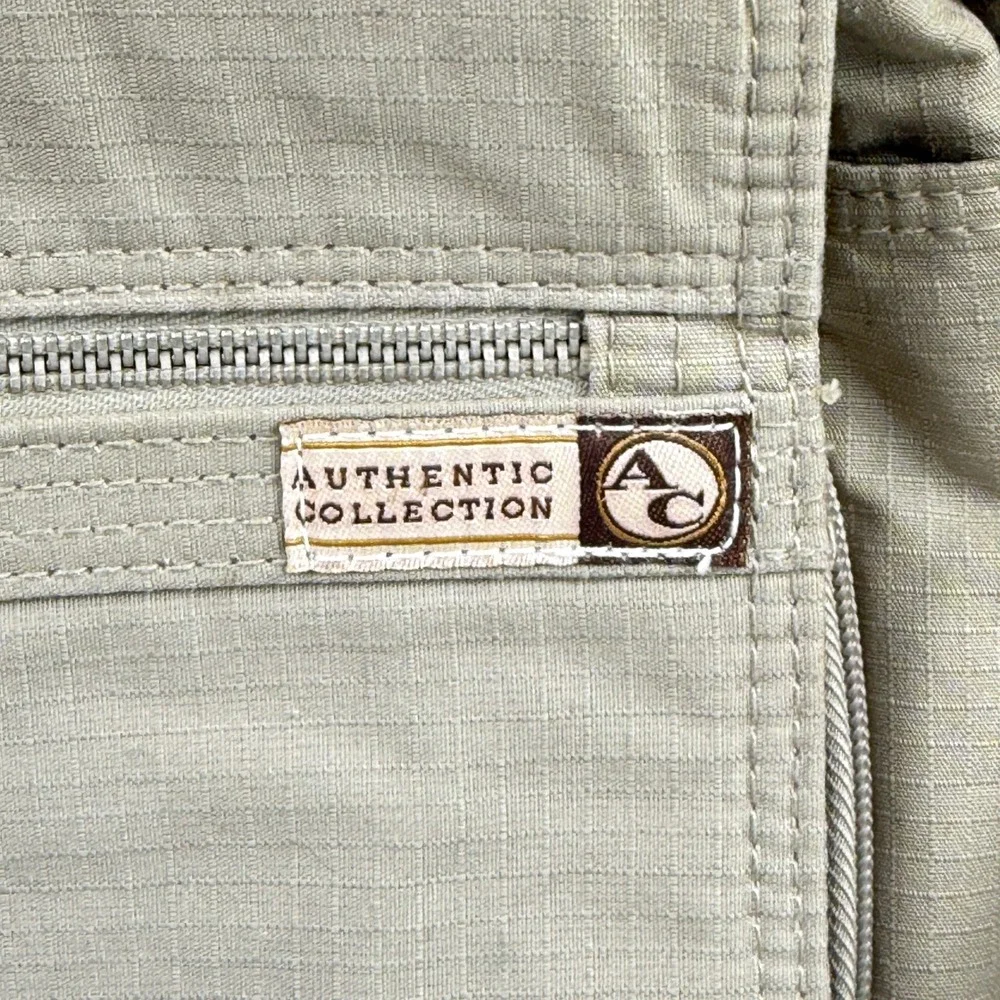 Authentic Collection Messenger Bag Unisex Medium Tan Good Ripstop Crossbody